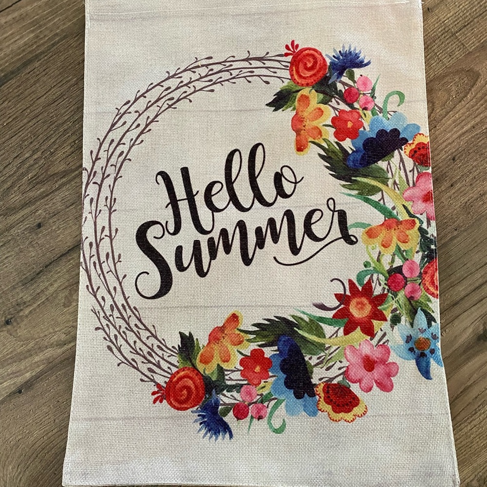 Cute garden flag